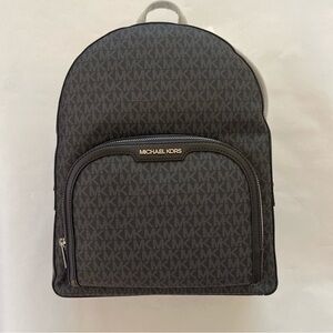 Michael Kors Large Backpack Handbag MK Black NWT